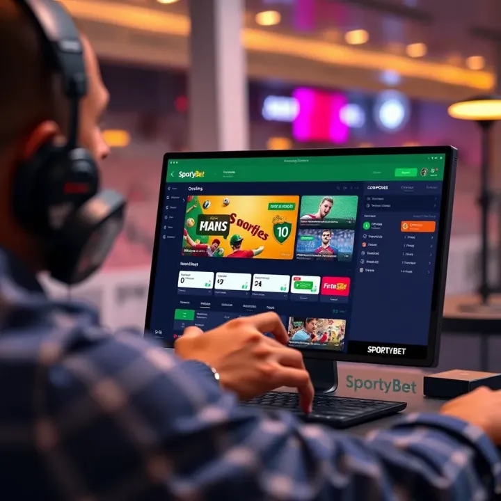 Illustration of a user applying a coupon code on the SportyBet betting platform