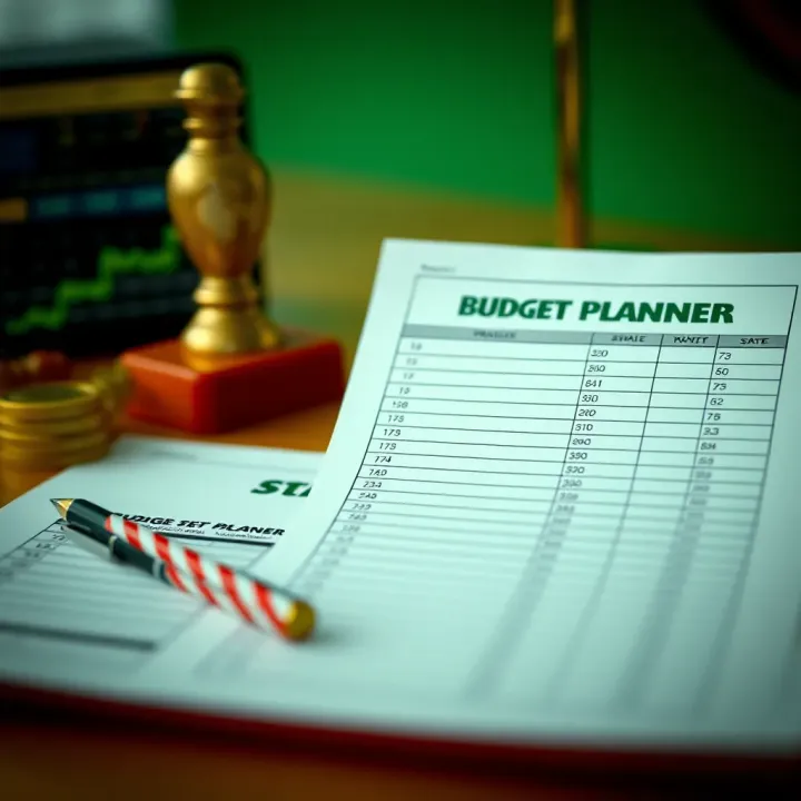A graphic showing a budget planner with betting stakes and strategy notes for Nigerian punters