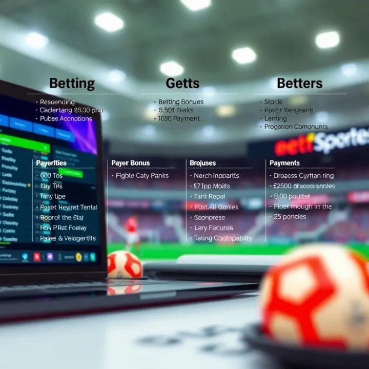 Illustration of betting options, bonuses, and payment methods available on Nigerian betting sites