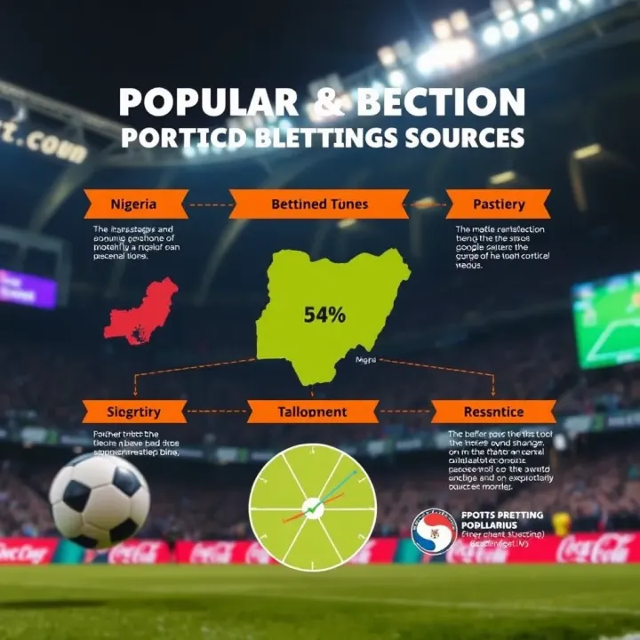 A vibrant infographic illustrating popular betting strategies and trusted prediction sources in Nigeria