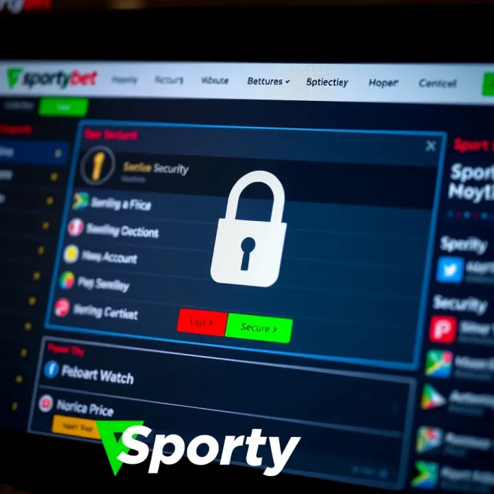 Enhancing Account Security on SportyBet Secure account interface with lock symbol indicating enhanced security features