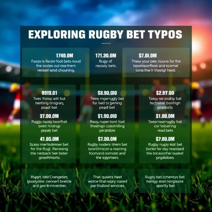 Exploring Rugby Bet Types and Odds on SportyBet Graphic displaying various types of rugby bets and odds explanations on SportyBet