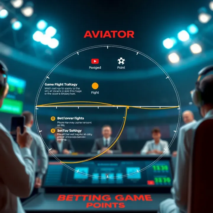 Graphical representation of Aviator game mechanics showing flight trajectory and betting points