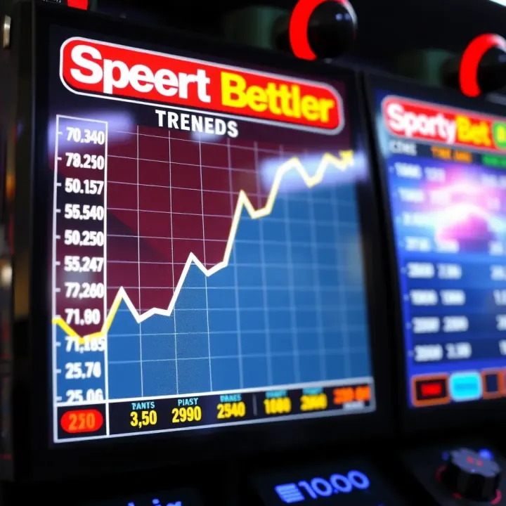 Graph showing rising and falling multiplier values in a betting game interface