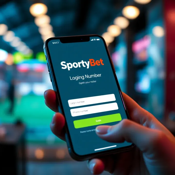 Logging In to SportyBet Using Your Phone Number Securely SportyBet login interface on smartphone highlighting phone number entry and security features