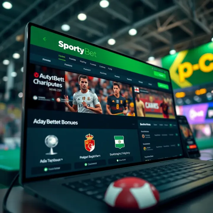 Display of SportyBet platform showing available bonuses for Nigerian users