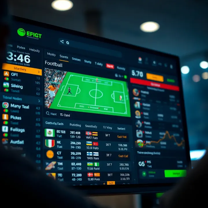 Real-Time Odds in Nigerian Live Sports Betting Platforms Dynamic live sports betting interface displaying real-time odds for football and basketball matches