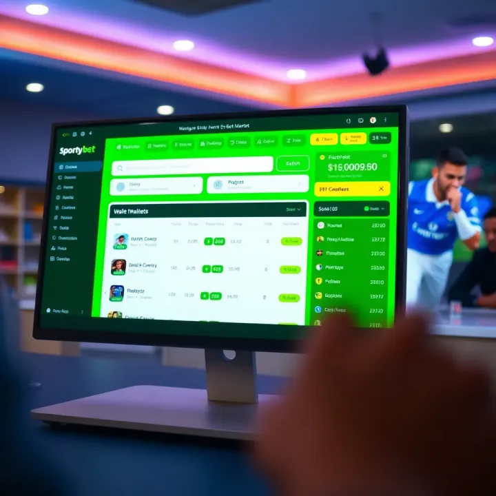 SportyBet Nigeria Wallet and Betting Markets Overview Display of SportyBet betting platform showing wallet balance and available sports markets