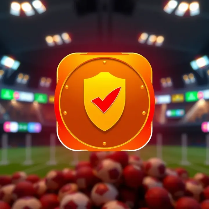 Secure download icon with a shield and checkmark symbol