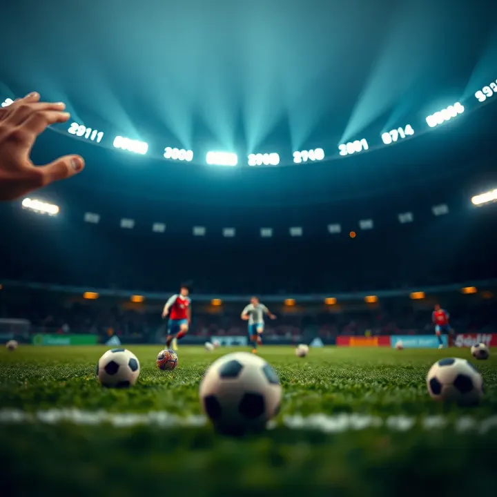 Football pitch with strategic markers illustrating betting predictions for Africa Cup of Nations