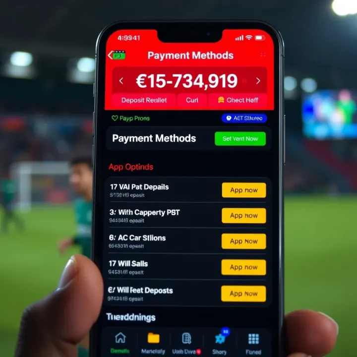 Payment methods screen in the SportyBet app displaying multiple convenient deposit and withdrawal options