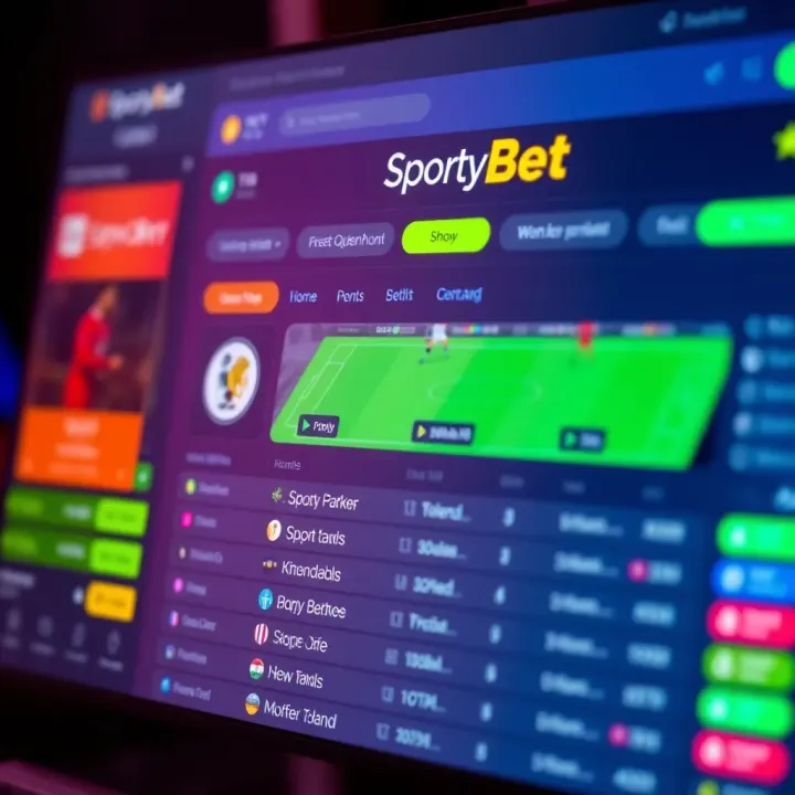 SportyBet Betting Interface in Cameroon User interface of SportyBet showing available sports betting options in Cameroon
