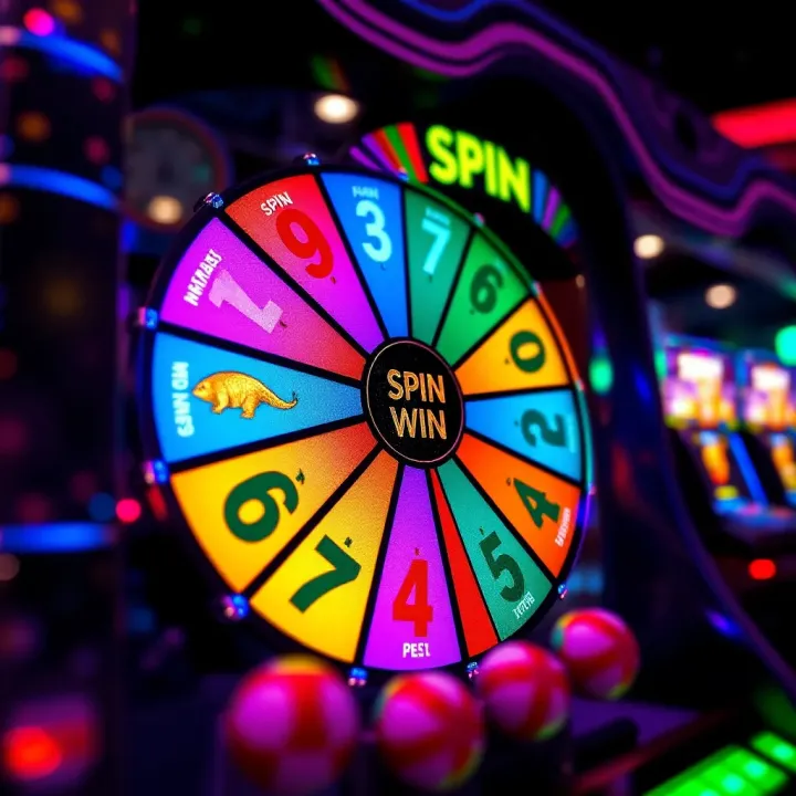 Animated Spin and Win game reel with vibrant colors and Nigerian currency icons