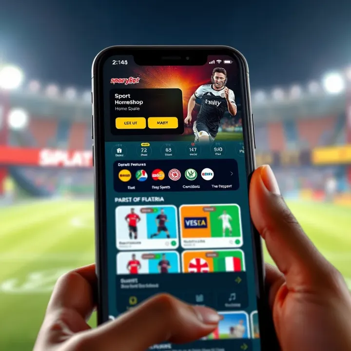 SportyBet Home Shop Platform Overview User interface showcasing SportyBet Home Shop combining sports betting and online shopping features on a mobile device