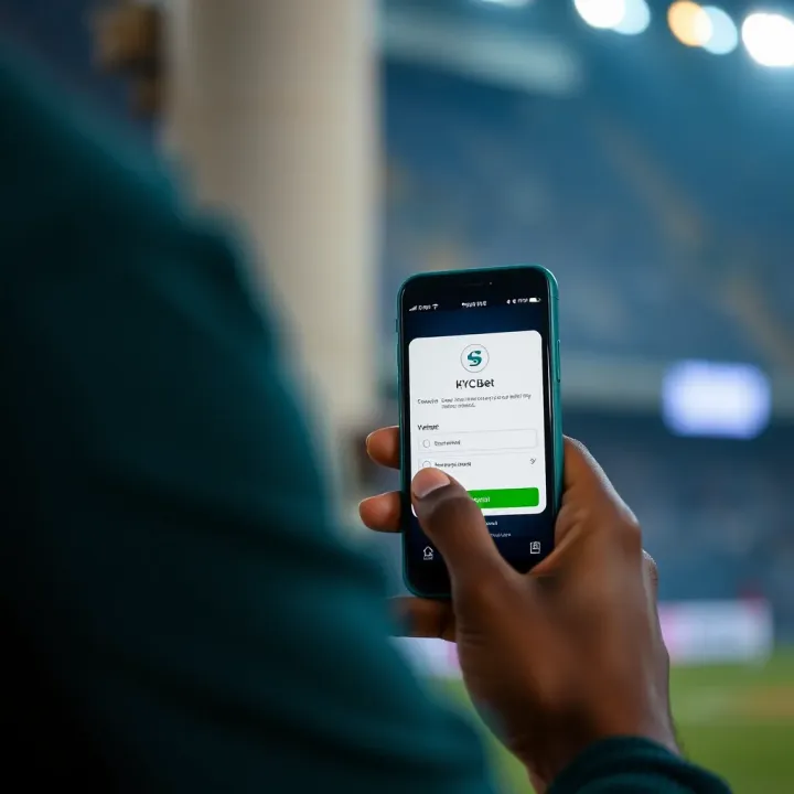 Completing KYC Verification on SportyBet in Nigeria User completing KYC verification using a mobile phone interface on SportyBet platform in Nigeria