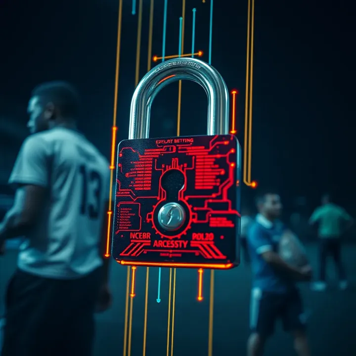 Ensuring Secure and Licensed Online Betting in Nigeria A digital lock symbolizing secure and licensed online betting platforms in Nigeria