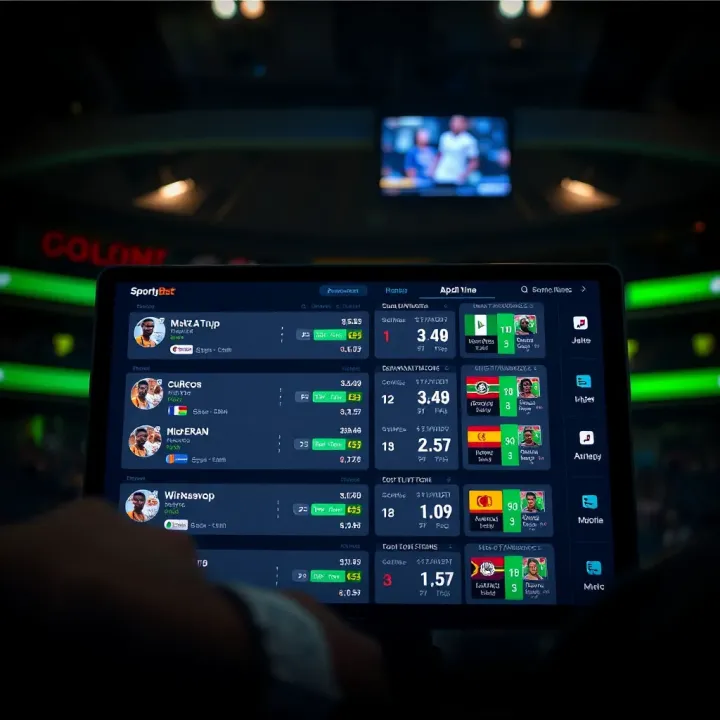 Screen showing basketball live scores and betting options on SportyBet platform with Nigerian elements