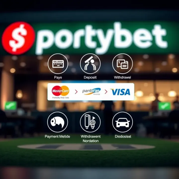 Popular Payment Options for SportyBet Users in Nigeria Illustration showing various payment methods icons used for deposits and withdrawals on SportyBet