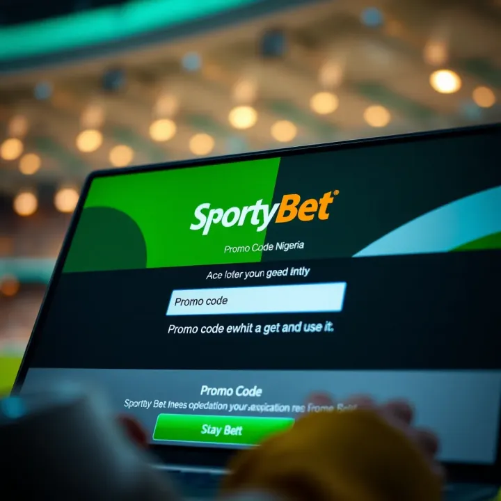 Screenshot of SportyBet registration page showing promo code entry field in Nigerian betting platform