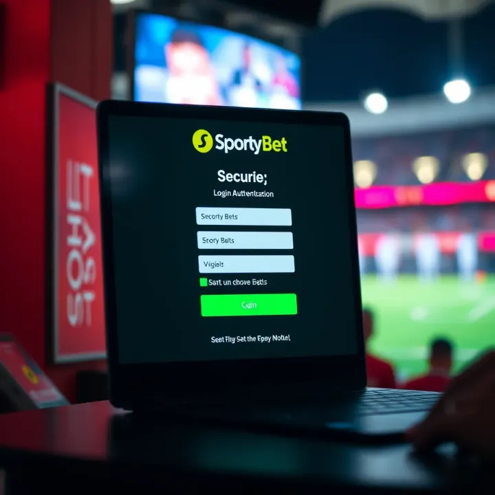 Secure Login Interface on SportyBet for Nigerian Bettors Secure login screen on SportyBet website showing authentication fields for Nigerian users