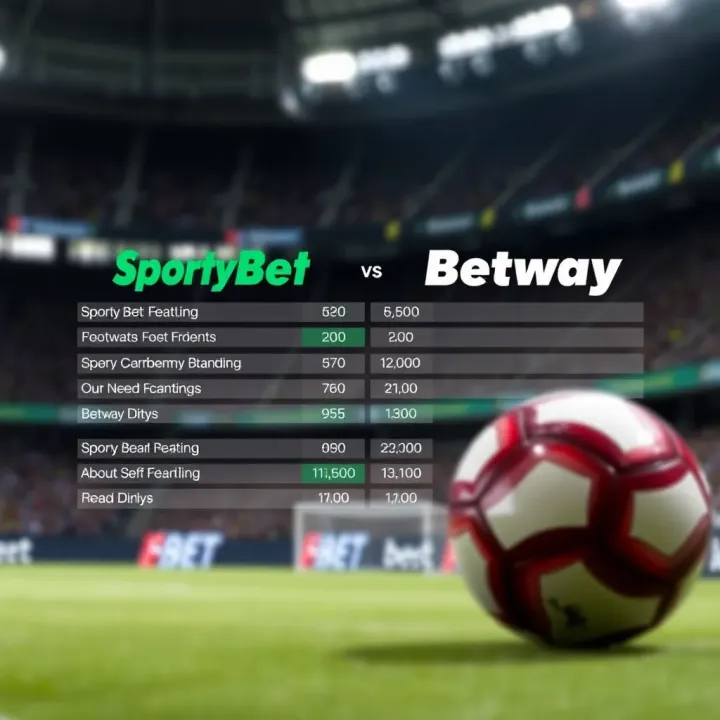 Comparison chart highlighting features of SportyBet and Betway for Nigerian bettors