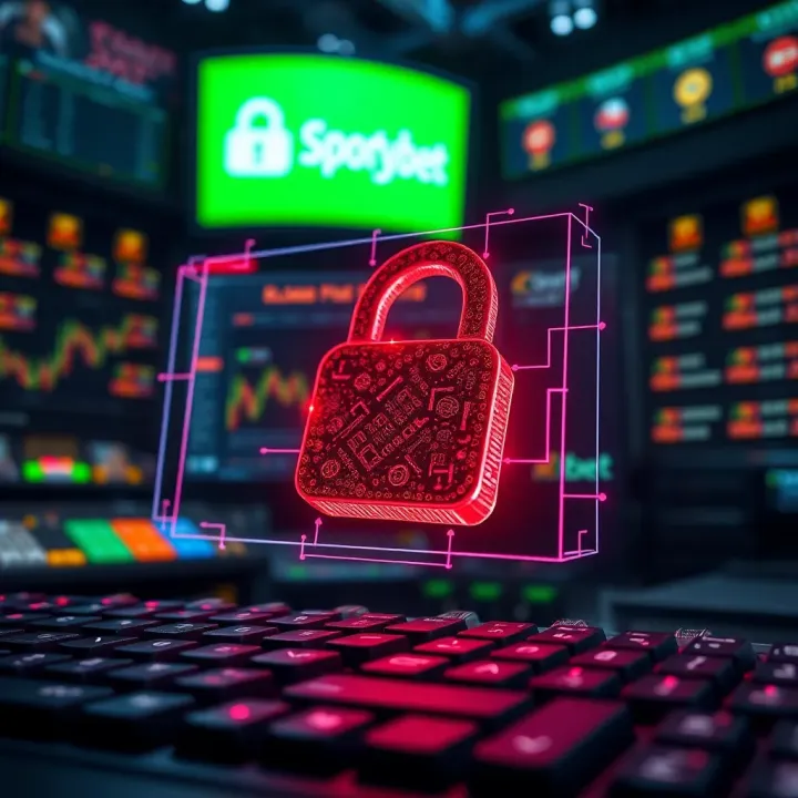 Illustration of strong password creation and protection for online betting accounts