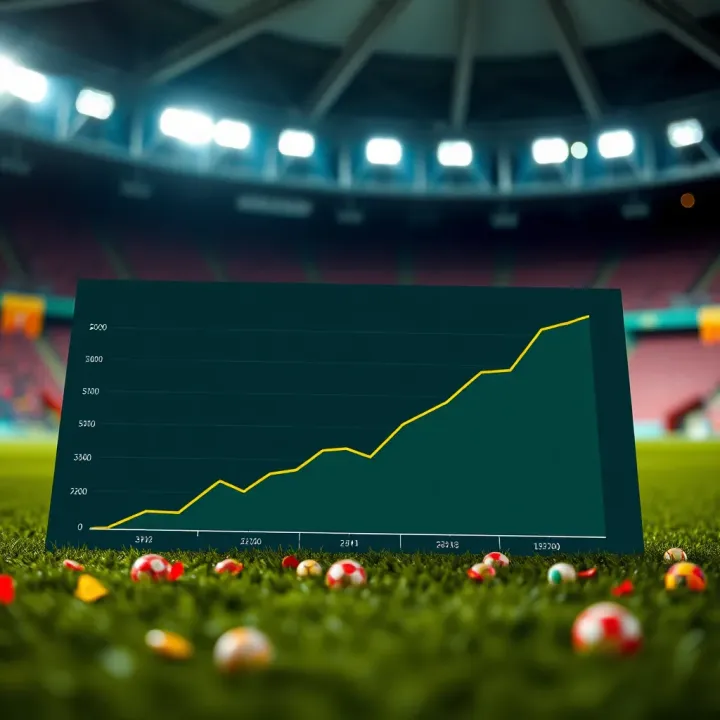 Graph showing commission growth and payment flow for Nigerian affiliates with SportyBet