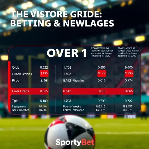 Graphic illustrating betting odds and calculations related to Over 1 bets in football