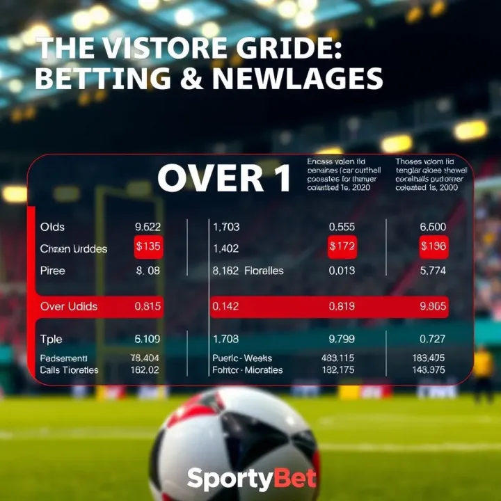 Visual Guide to Betting Calculations for Over 1 Wagers Graphic illustrating betting odds and calculations related to Over 1 bets in football