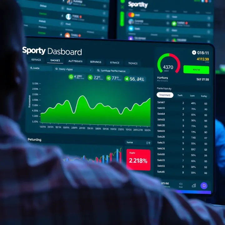 SportyBet Betting Performance Dashboard Overview Dashboard showing betting performance metrics and statistics on SportyBet platform