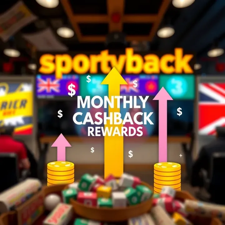 Understanding SportyBet Monthly Cashback Rewards Illustration showing the concept of cashback rewards with currency symbols and upward arrows