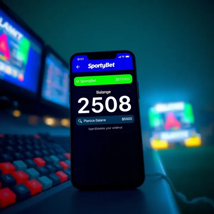 SportyBet account balance screenshot shared for withdrawal confirmation