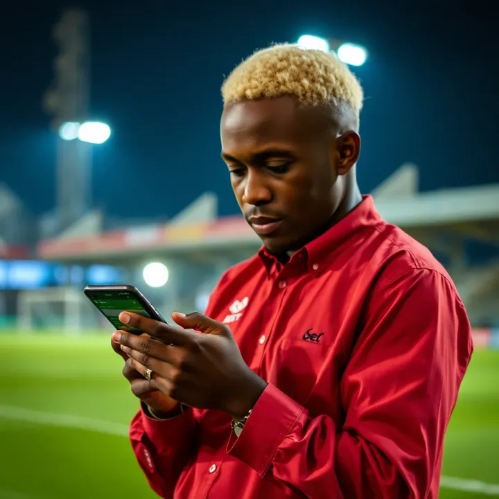 User interacting with the SportyBet mobile application displaying live sports betting options