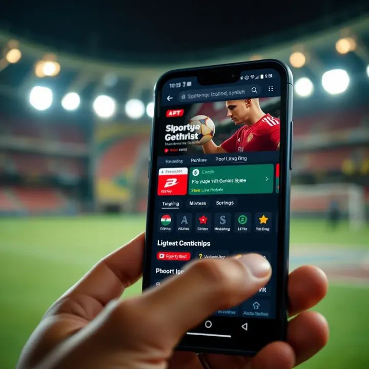 Exploring Features and Betting Options on SportyBet Nigeria App SportyBet app interface showing live betting options and user dashboard on an Android device